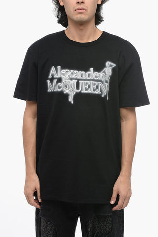 Crew Neck MODEL SKELETON Cotton T-Shirt