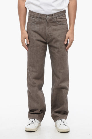 Solid Color Regular Fit HARD TWIST Jeans 22cm