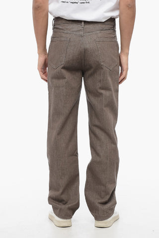 Solid Color Regular Fit HARD TWIST Jeans 22cm