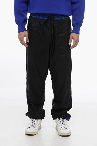 DAY-NAMIC Nylon Pants with Contrasting Waistband