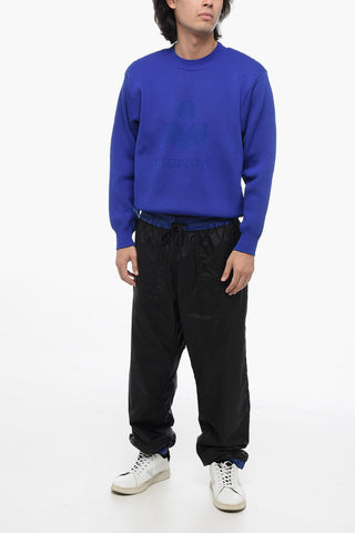 DAY-NAMIC Nylon Pants with Contrasting Waistband