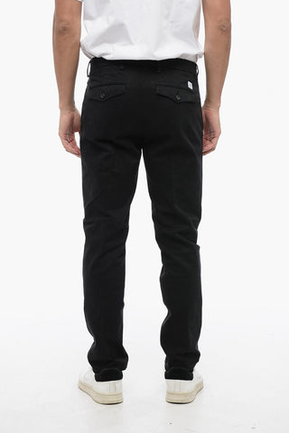 Solid Color Single-Pleat Pants