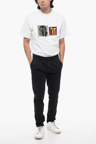 Solid Color Single-Pleat Pants