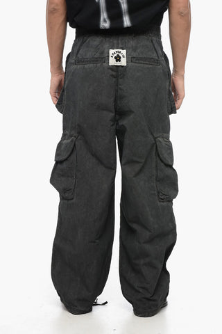 Pantaloni Cargo In Effetto Acid Wash 