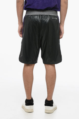 DAY-NAMIC Nylon Shorts with Contrasting Waistband