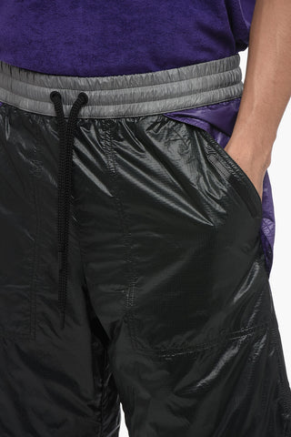 DAY-NAMIC Nylon Shorts with Contrasting Waistband
