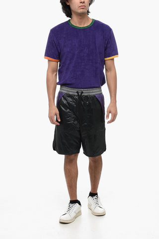 DAY-NAMIC Nylon Shorts with Contrasting Waistband