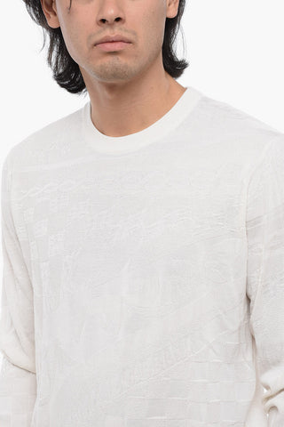 Maglia Girocollo in Seta Jacquard
