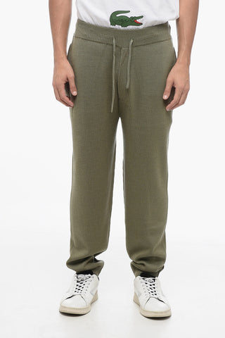 EMPORIO Knitted Sweatpants with Flush Pockets
