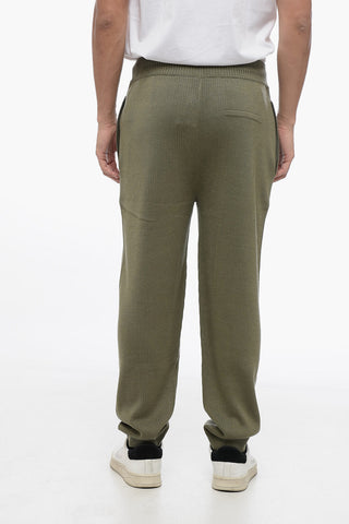 EMPORIO Knitted Sweatpants with Flush Pockets