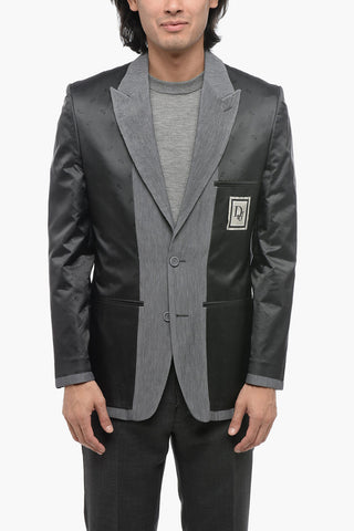 ERL Blazer Monopetto Con Logo Allover