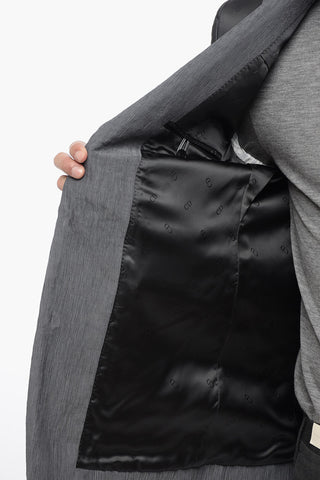 ERL Blazer Monopetto Con Logo Allover