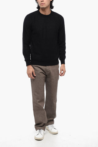 Crew Neck Mohair Blend Sweater
