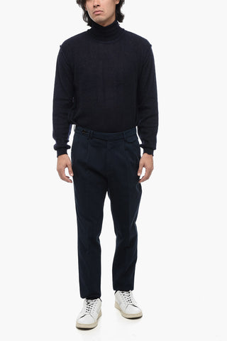 Double-Pleated Leisure-Fit Pants
