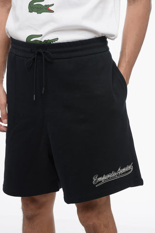 EMPORIO Cotton Shorts with Embroidered Logo