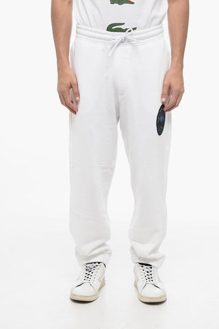 EMPORIO RESORT Cotton Sweatpants with Embroidered Patch