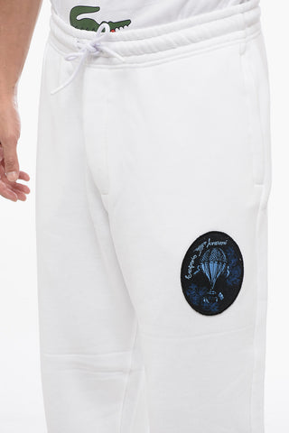 EMPORIO RESORT Cotton Sweatpants with Embroidered Patch