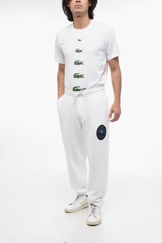 EMPORIO RESORT Cotton Sweatpants with Embroidered Patch