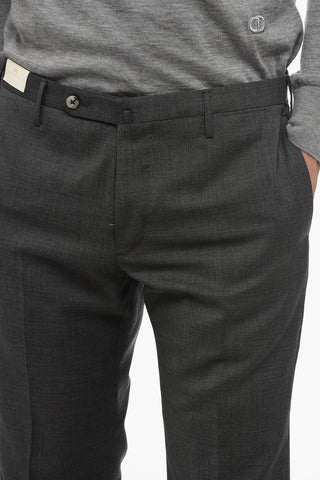Slim Fit Wool Trousers