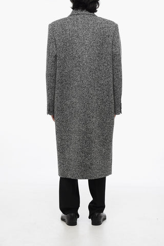 Cappotto Doppiopetto In Lana Bouclè