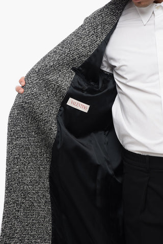 Cappotto Doppiopetto In Lana Bouclè