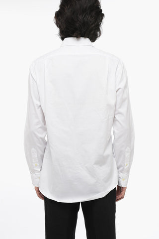 Camicia Custom Fit in Popeline con Collo Francese
