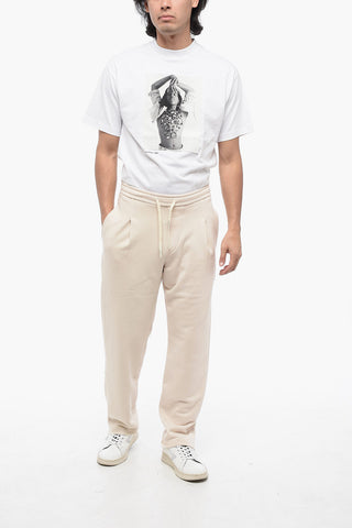 Pantaloni in Felpa Regular Fit a 1 Pince