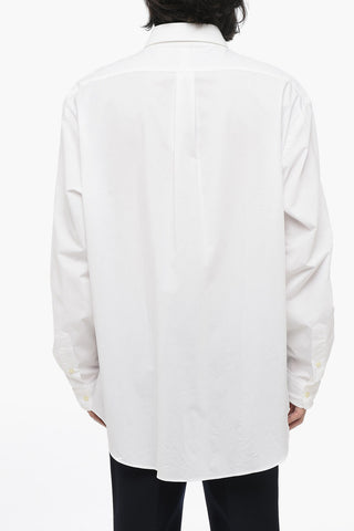 Camicia Custom Fit con Collo Button-down