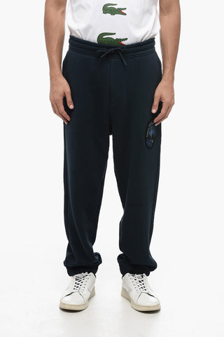 EMPORIO RESORT Cotton Sweatpants with Embroidered Patch