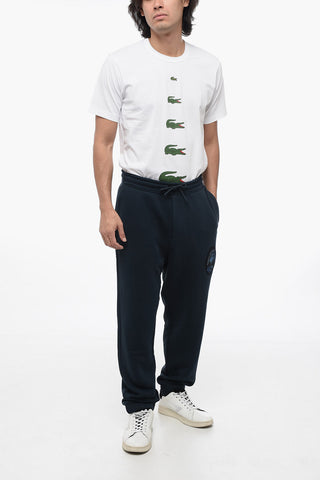 EMPORIO RESORT Cotton Sweatpants with Embroidered Patch