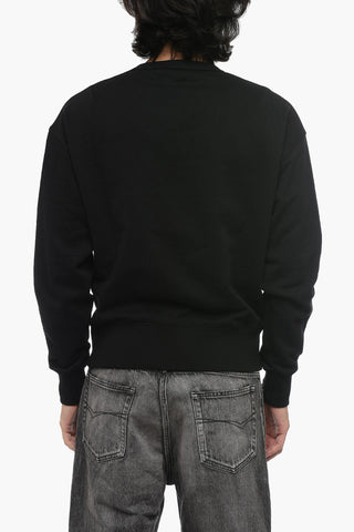 Crew Neck HYBRID Sweatshirt with Contrasting Nylon Pocket