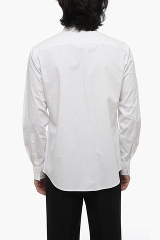 Camicia A Maniche Lunghe Con Bottoni A Scomparsa