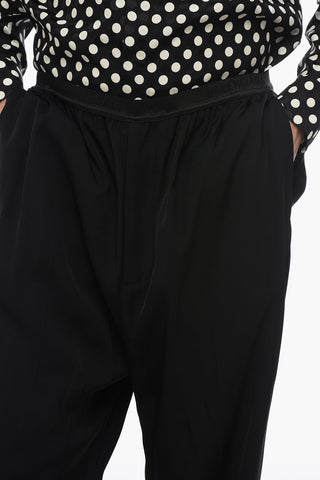 Loose-Fit Pants With Logoed Waistband