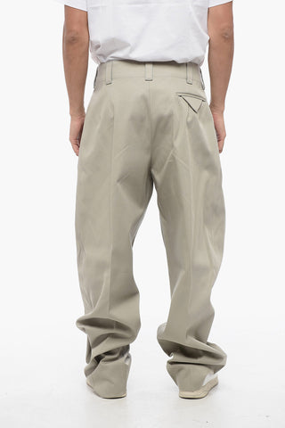 Pleated Wide-Fit Pants