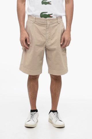 Shorts Cargo a 3 Pinces in Cotone Stretch