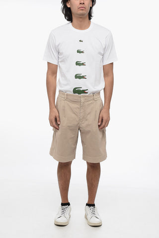 Shorts Cargo a 3 Pinces in Cotone Stretch