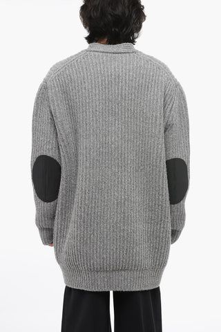 Lined Oversize-Fit Wool Cardigan