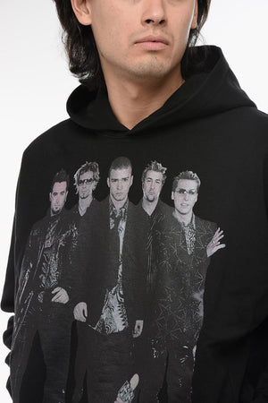 Felpa Hoodie NSYNC in Cotone Garzato Stampata