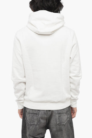 Felpa Hoodie in Cotone Felpato con Logo Stampato
