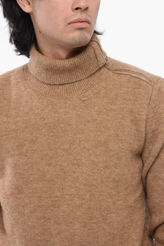 Turtleneck MAVERICK Pullover with Zipped Detail