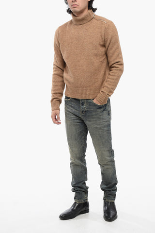 Turtleneck MAVERICK Pullover with Zipped Detail