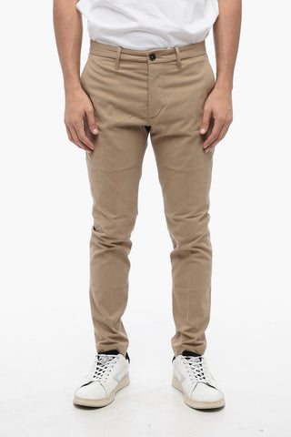 Regular Waist Slim Fit Chinos Pants