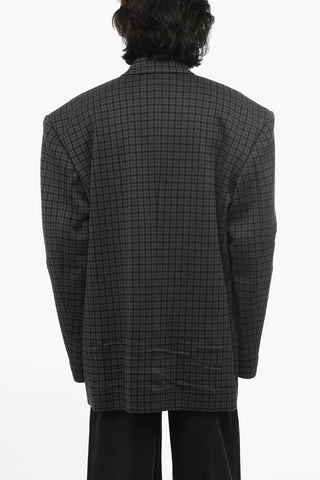 Blazer UNISEX in Lana con Spalline Imbottite