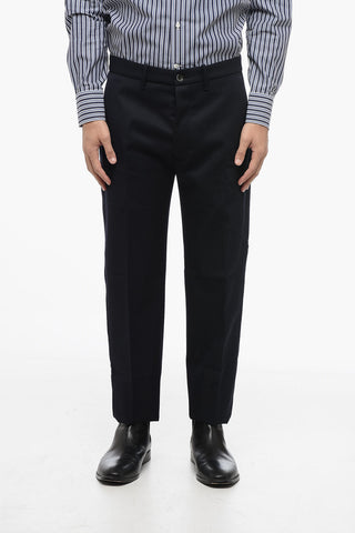 Wool NIKOLAS Pants with Front Buttoning