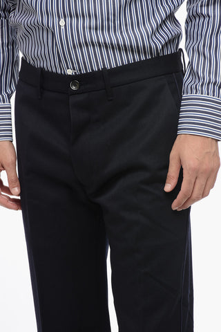 Pantaloni NIKOLAS in Lana con Abbottonatura Frontale