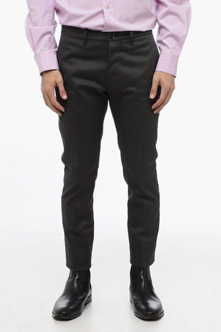 Pantaloni Chino in twill di Cotone Stretch