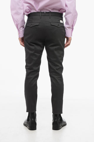 Pantaloni Chino in twill di Cotone Stretch