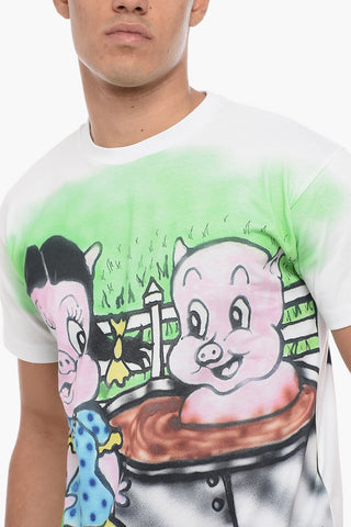T-Shirt Girocollo Stampata