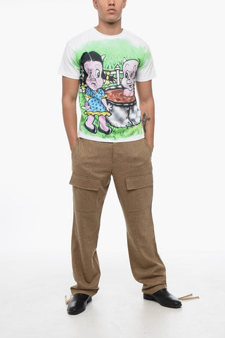 T-Shirt Girocollo Stampata