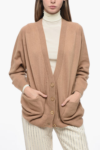 Cardigan DAILY in Misto Cashmere con Tasche a Toppa